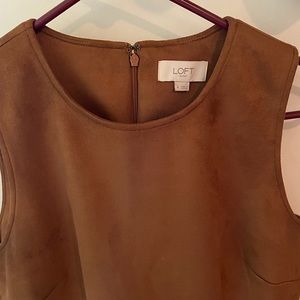 Beautiful brown faux suede dress